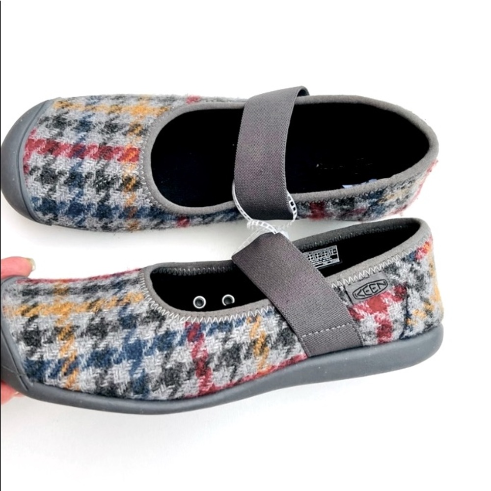 Keen Houndstooth Mary Janes